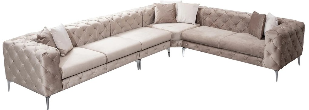 Sofá de Canto Como – Bege – 310 cm x 73 cm x 270 cm