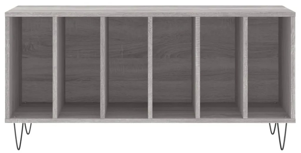 Armário p/ discos 100x38x48cm derivados madeira cinzento sonoma