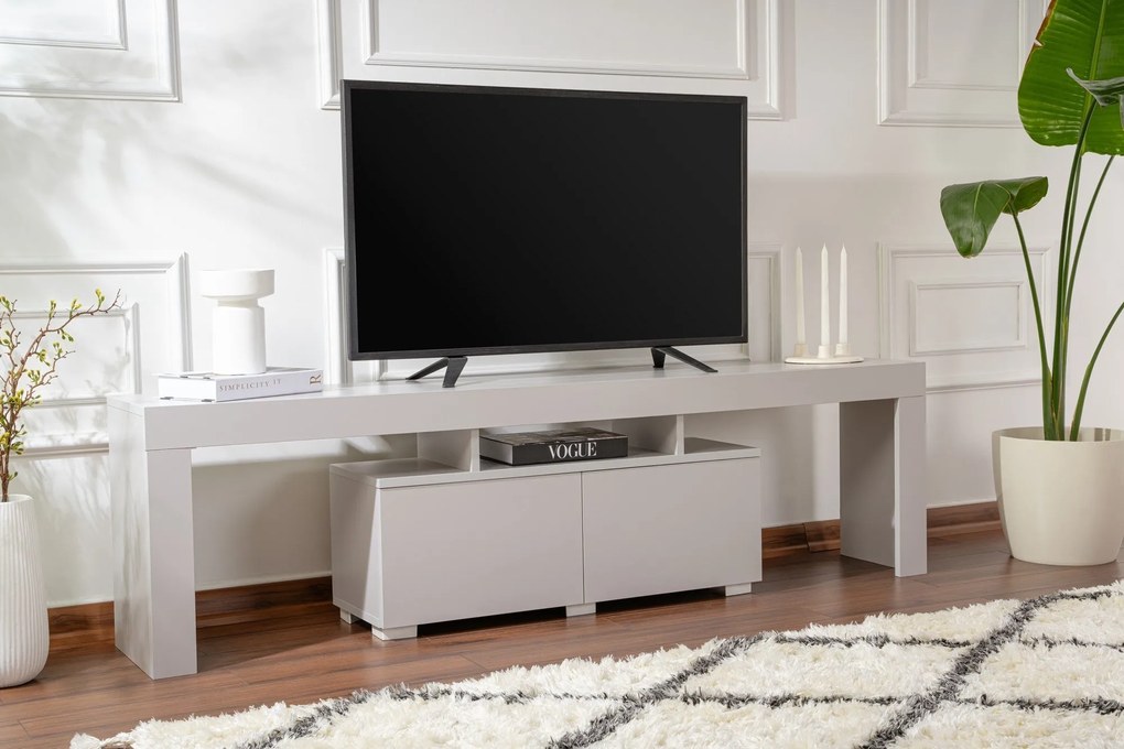 Móvel TV Enclave – Cinzento – 180 cm x 50 cm x 31,3 cm