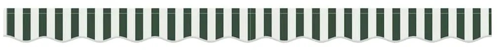 Valência de Toldos para Estrutura de 3,5 m Verde e Branco 3,3x0,2 m