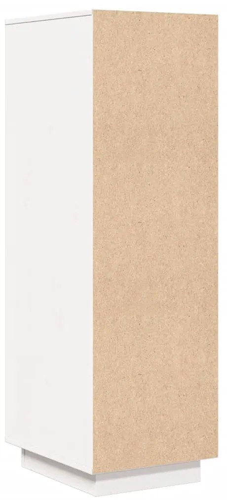 Aparador alto 34x40x108,5 cm pinho maciço branco