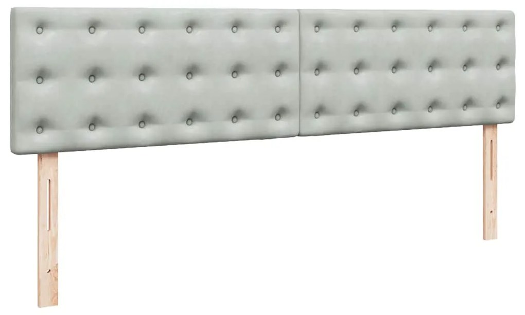 Estrutura de cama otomana com colchão 200x200 cm cinzento claro