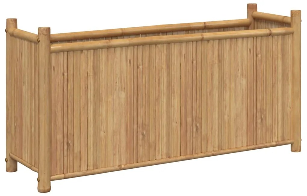 Vaso/floreira de jardim 100x30x50 cm bambu
