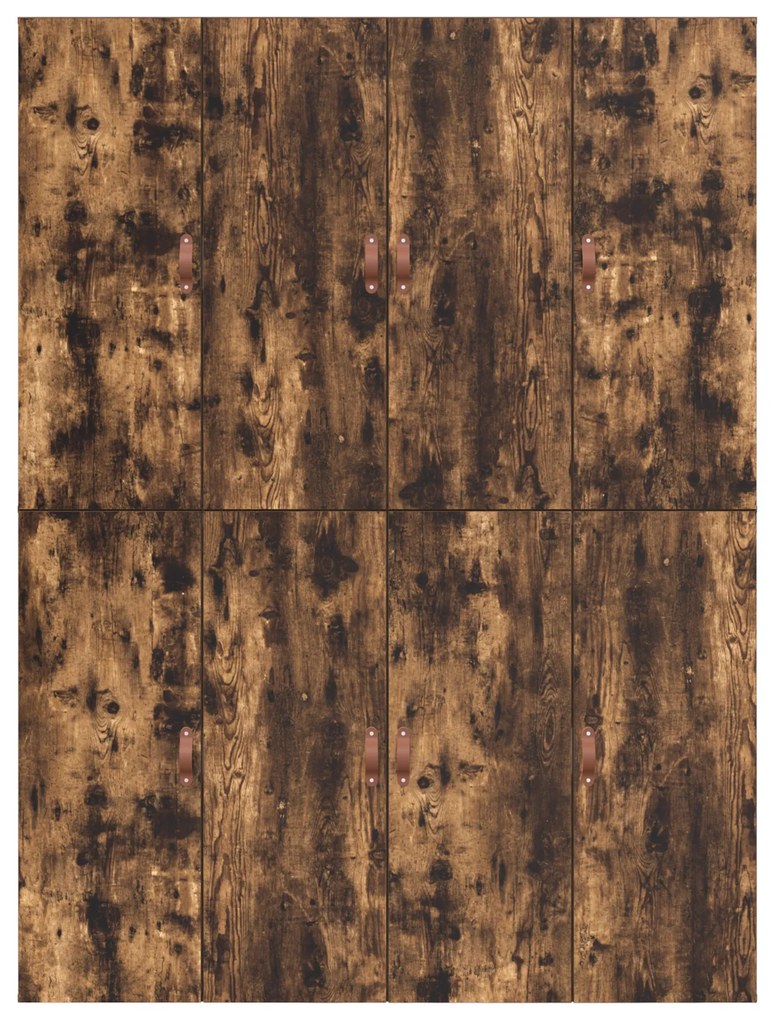 Cama de Armazenamento vidaXL Carvalho Fumado 150x200 cm