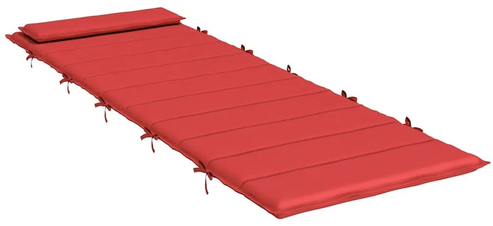 Almofadão p/ espreguiçadeira 180x60x4 cm tecido oxford vermelho