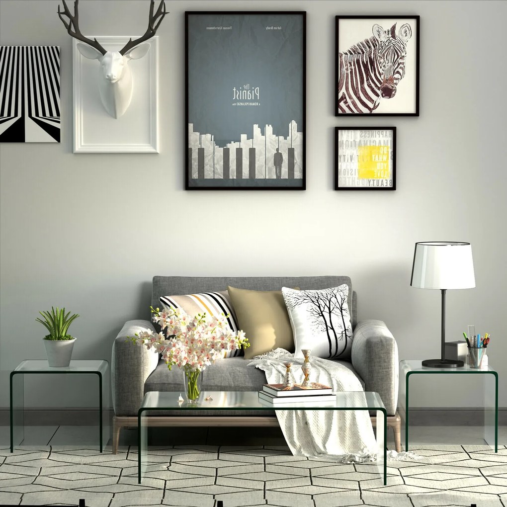 Estante de canto moderna de 5 níveis com estrutura de madeira resistente - branca