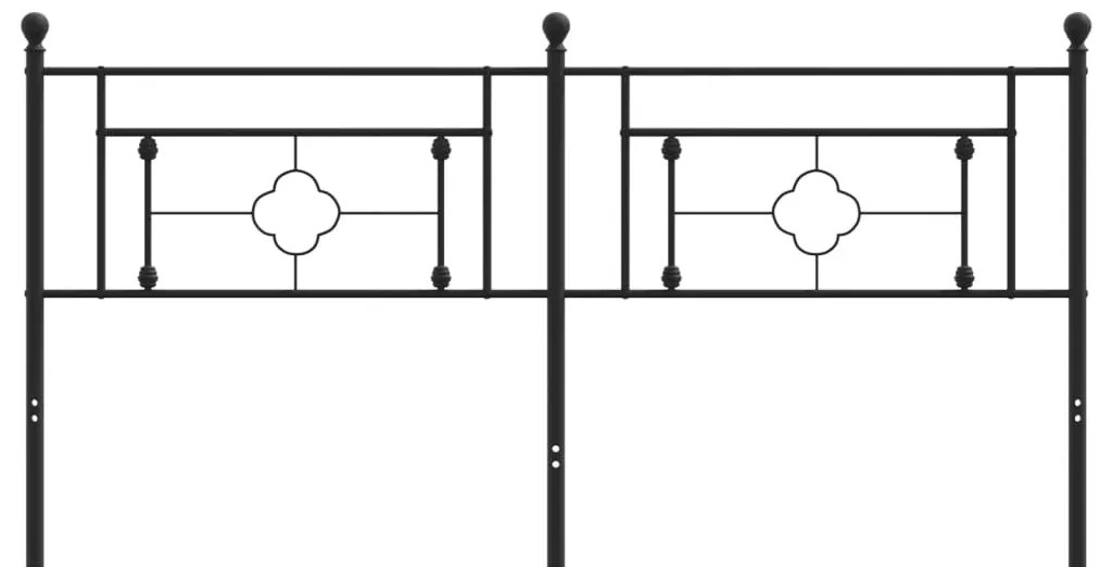 Cabeceira de cama 180 cm metal preto