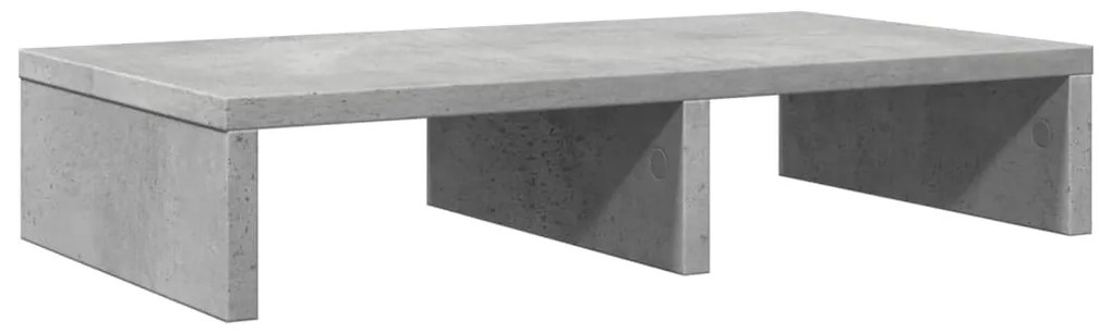 Suporte monitor 50x27x10 cm derivados madeira cinzento cimento