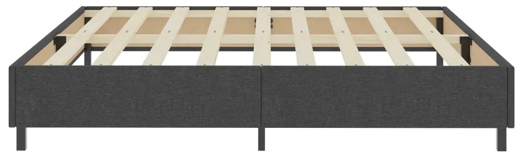 Cama boxspring 200x200 cm tecido cinzento