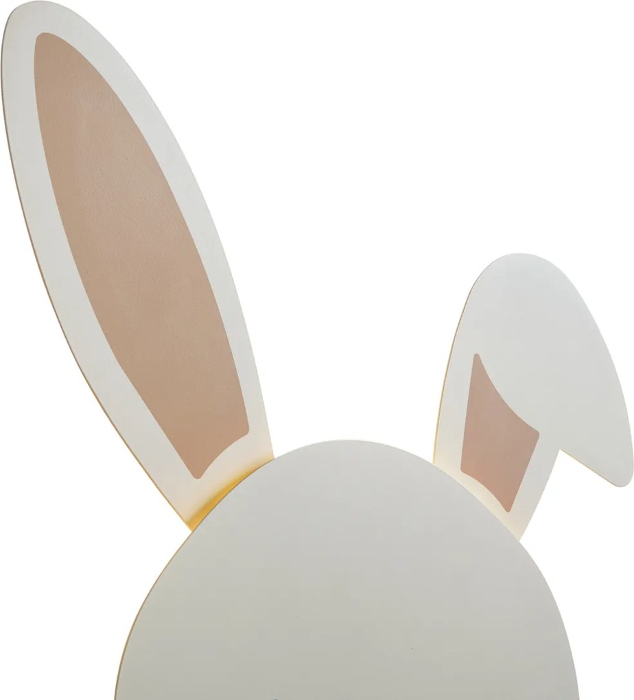 Candeeiro de parede infantil bege com detalhe incluindo LED regulável em 3 níveis - Benny the Bunny