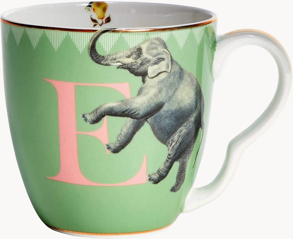 Caneca em porcelana fine bone china Eelephant