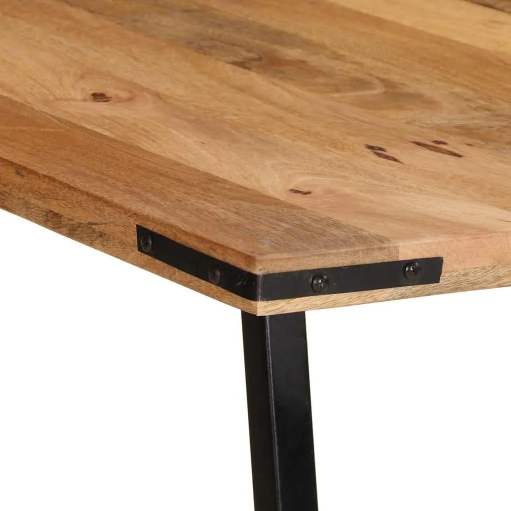Mesa de jantar 200x100x75 cm madeira de mangueira maciça