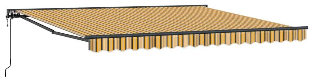 Toldo Retrátil Manual Azul Marinho 400x300 cm