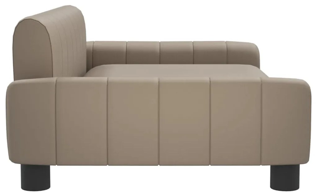 Sofá infantil 90x53x30 cm couro artificial cappuccino