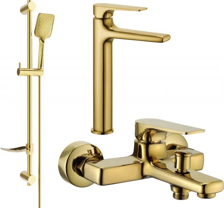 Mexen Lynx DF62 conjunto de banheira, dourado - 745913DF62-50