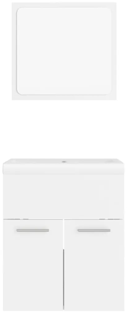 Conjunto de móveis de casa de banho contraplacado branco
