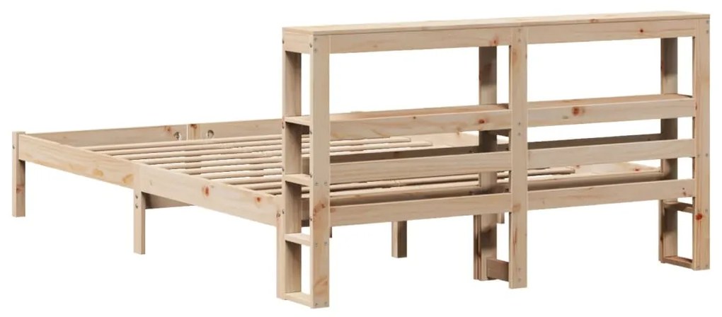Cama sem colchão 120x190 cm madeira de pinho maciça