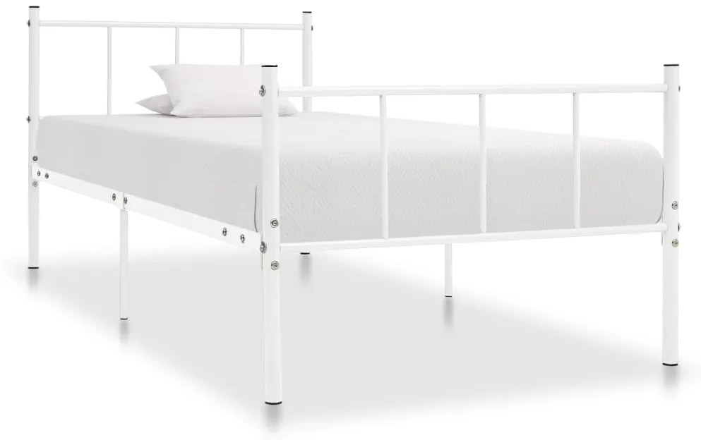 Estrutura de cama metal 90x200 cm branco