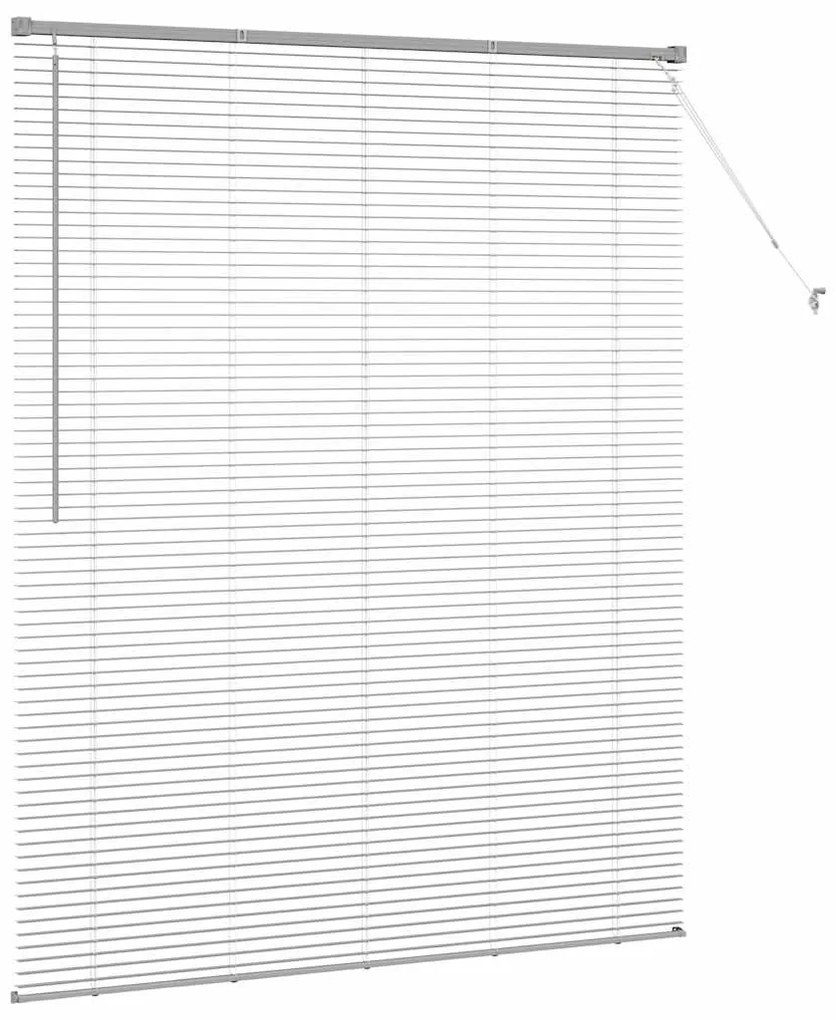 Persiana de Janela com cortinas Outros Manual Prata 80 x 130 cm Alumín
