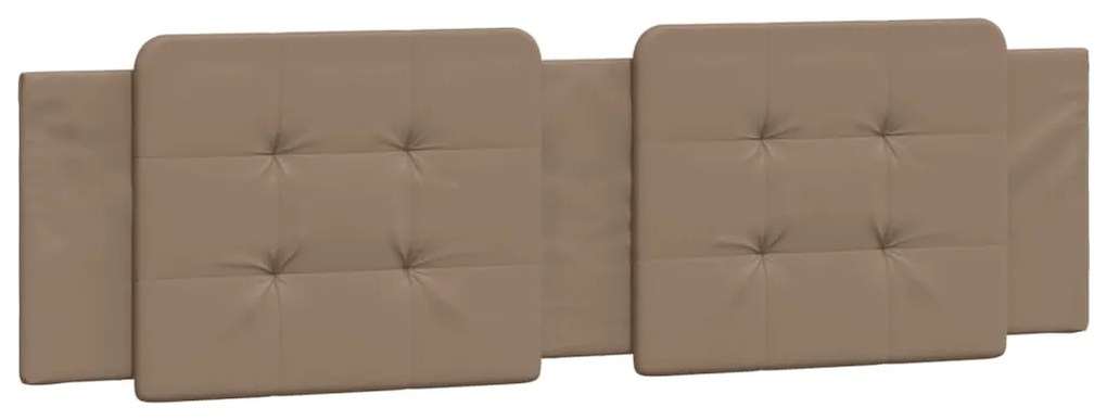 Cama com colchão 180x200 cm couro artificial cappuccino