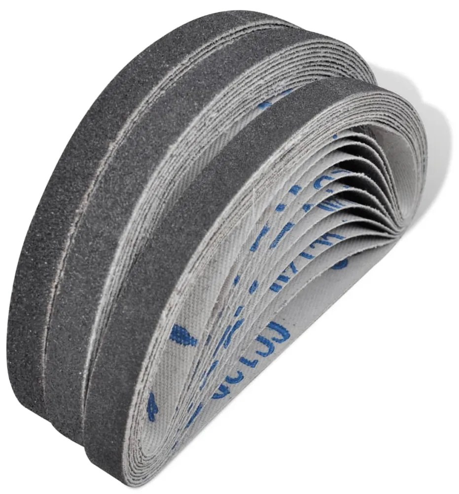 Cinto areia para lixadeira 30 pçs 10x60 10x80 10x120 grit 10m