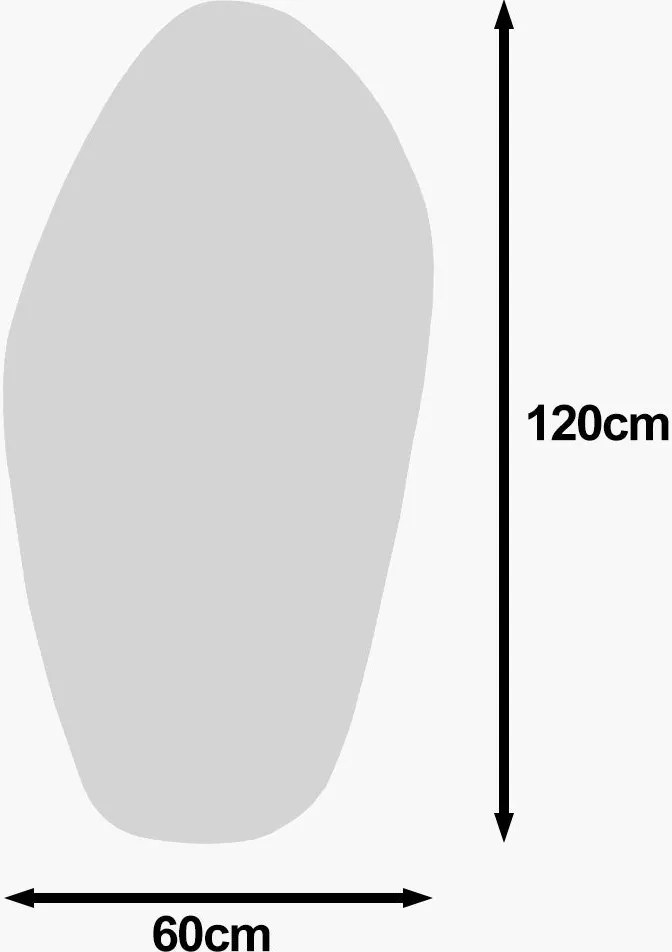 Espelho "Bella" - 60 x 120 x 2,2 cm - Preto - Design Moderno