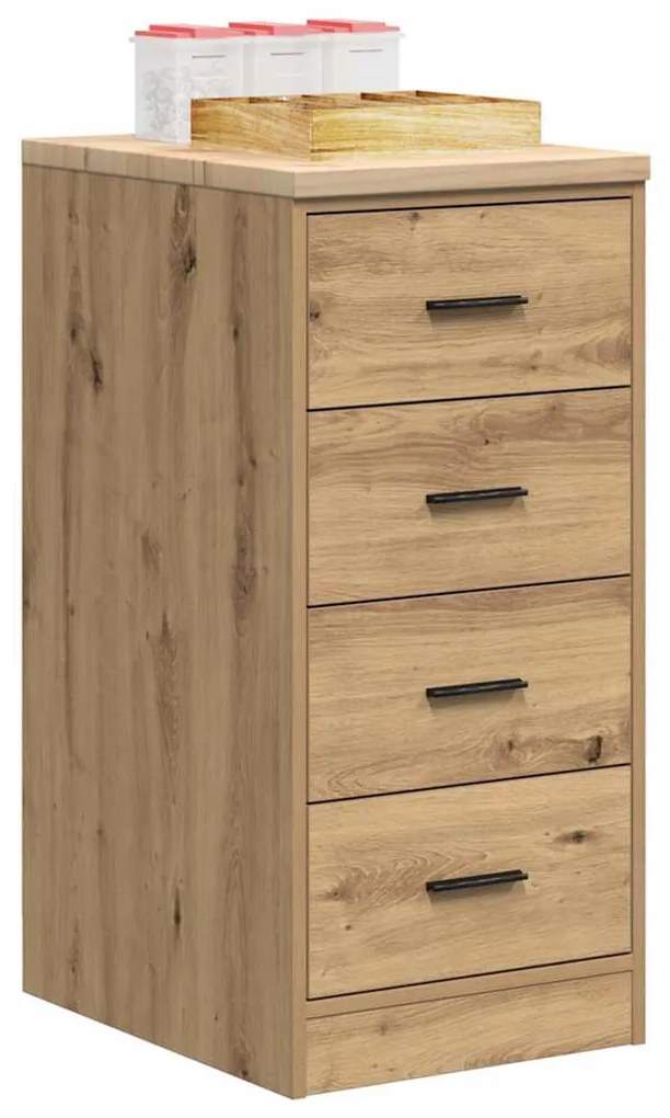 vidaXL Armário de arrumação de garagem Carvalho Artesanal 40x51x85 cm
