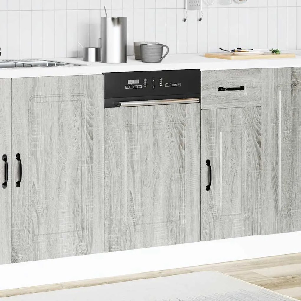 Painel máquina lavar louça Kalmar 45x1,5x67 cm cinzento sonoma