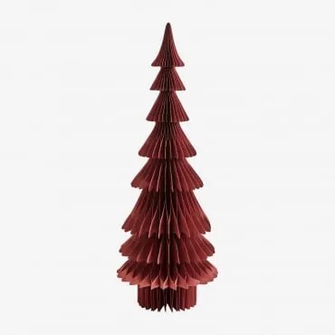 Árvore De Natal Em Papel Kixel Vermelho Sangria - Sklum
