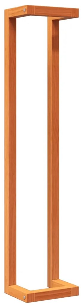Toalheiro 23x18x110 cm pinho maciço castanho mel