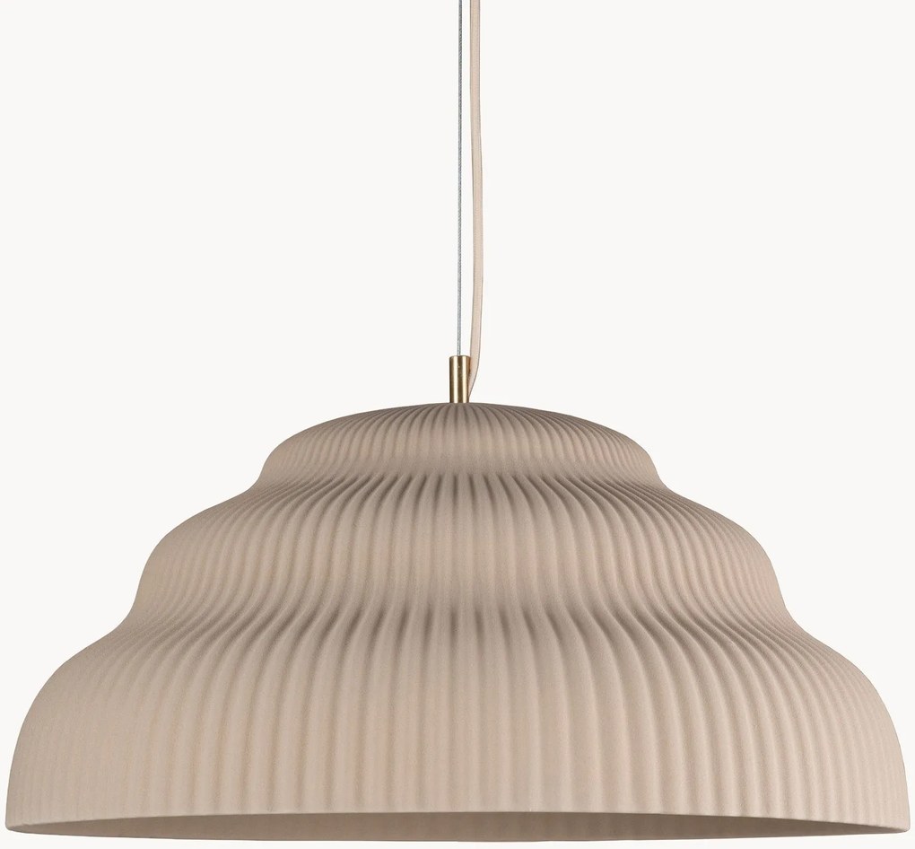 Candeeiro suspenso artesanal em cerâmica Kaskad, vários tamanhos