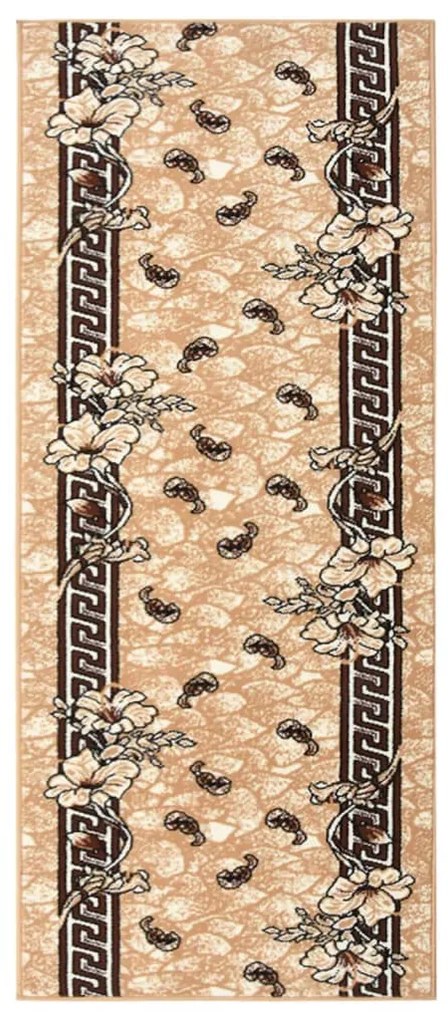 vidaXL Passadeira 100x250 cm polipropileno bege