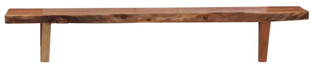 Prateleiras de parede 2 pcs 90x20x18cm madeira de acácia maciça