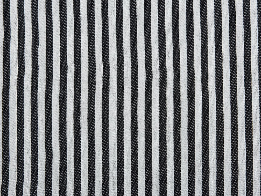 Manta decorativa preta e branca 130 x 170 cm SUNWAL Beliani
