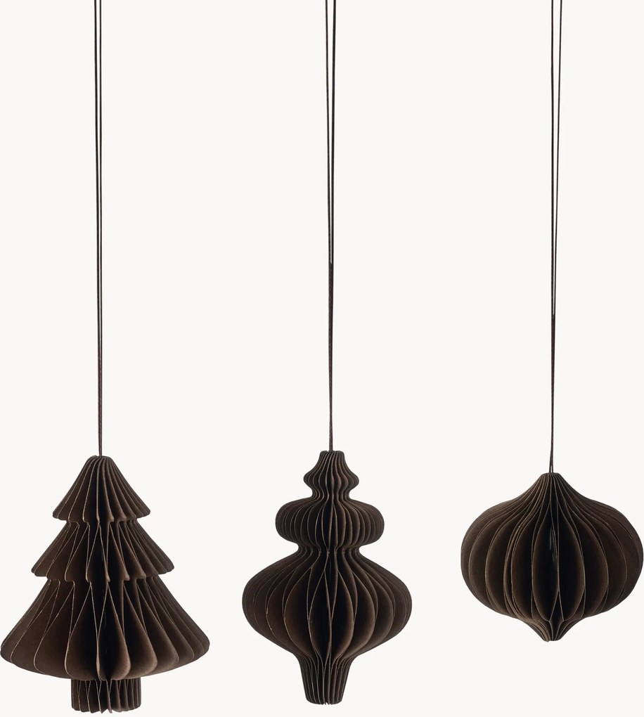 Ornamentos de Natal Passia, conjunto de 3