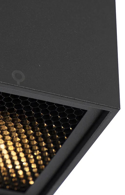 LED Foco de design inteligente preto com Wi-Fi GU10 - Qubo Honey Design
