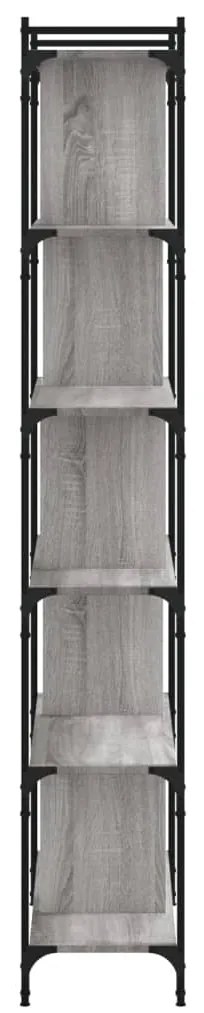 Estante c/ 6 prateleiras derivados de madeira cinzento sonoma