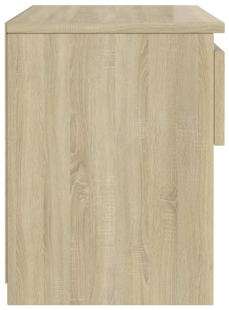 Mesa de cabeceira 40x30x39 cm contraplacado carvalho sonoma