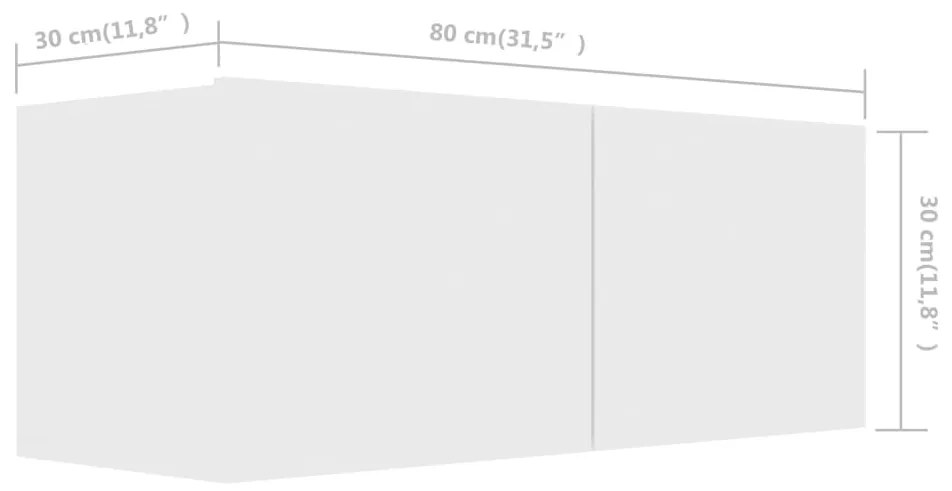 Móvel de TV de Parede Katarina de 8 Módulos - Branco - Design Moderno