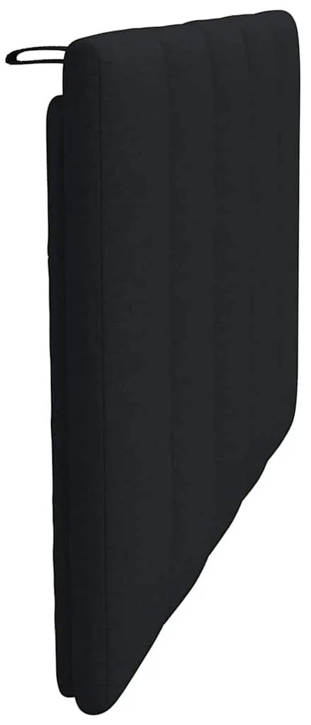Almofadão de cabeceira 80 cm tecido preto