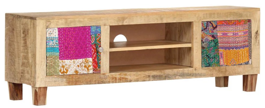vidaXL Móvel de TV 120x30x40 cm madeira de mangueira maciça