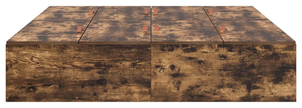 Cama de Armazenamento vidaXL Carvalho Fumado 150x200 cm