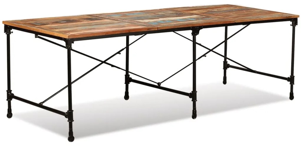 Mesa de jantar madeira reciclada maciça 240 cm