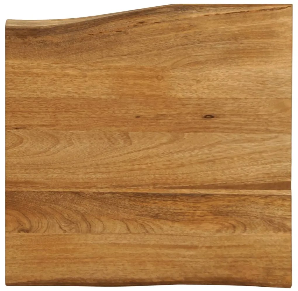 Tampo de mesa c/ borda viva 80x80x2,5 cm mangueira maciça