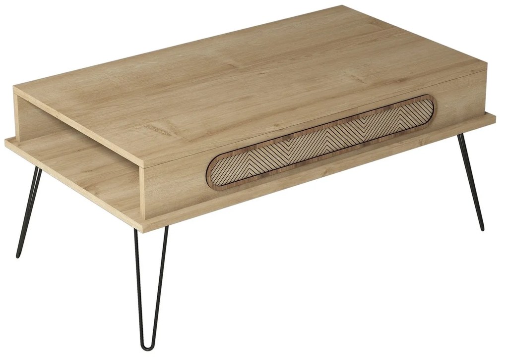 Mesa de Centro Ekol – Carvalho – 105x45,8x56 cm