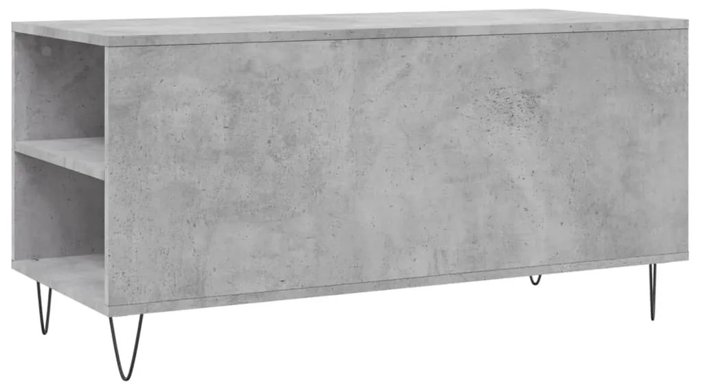 Mesa de centro derivados de madeira cinza cimento
