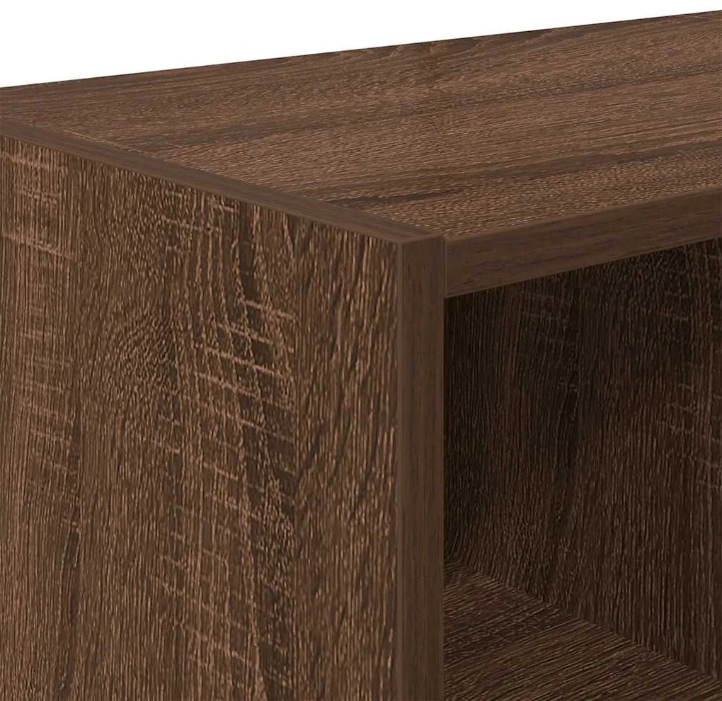 Sapateiras 2 pcs empilháveis 89,5x30x40 cm carvalho castanho