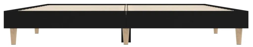 Estrutura de cama 135x190 cm derivados de madeira preto