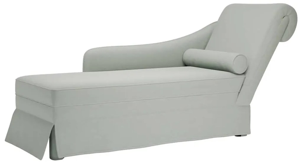 Chaise lounge c/ reforço/apoio de braços direito veludo