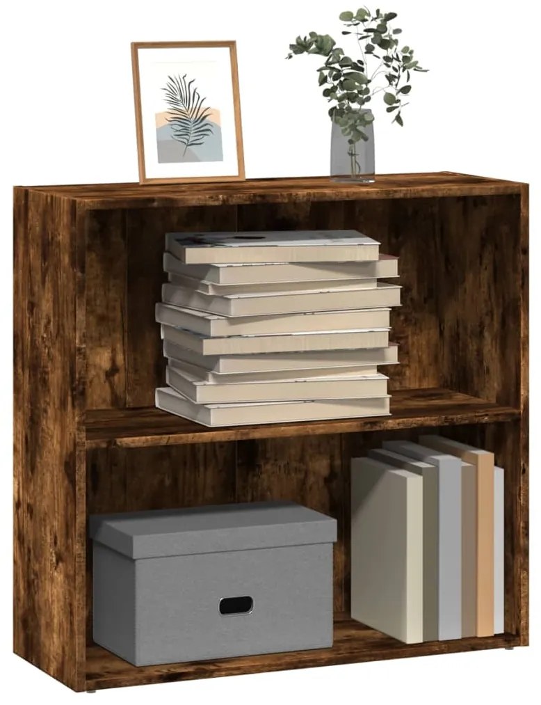 vidaXL Estante 80x30x77 cm derivados de madeira carvalho fumado